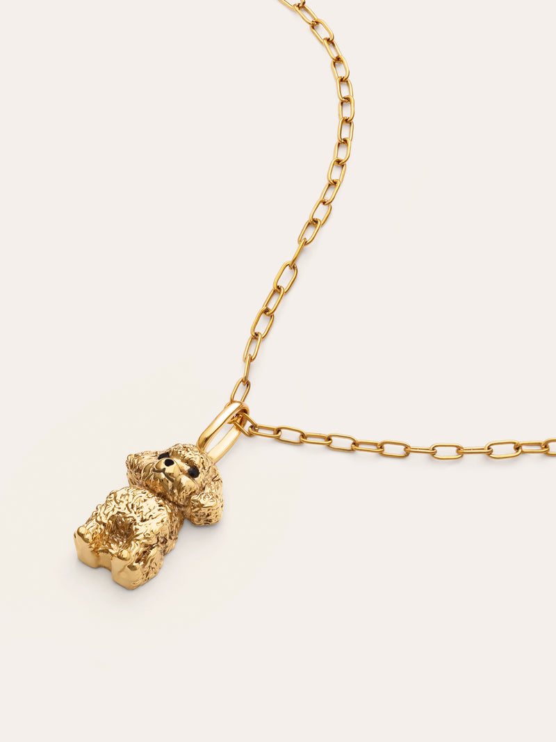 Pack Regalo Collar Fine Chic y Charm Caniche Toy Baño Oro