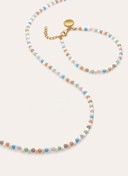Geschenkset Armband und Halskette Nacary Colors