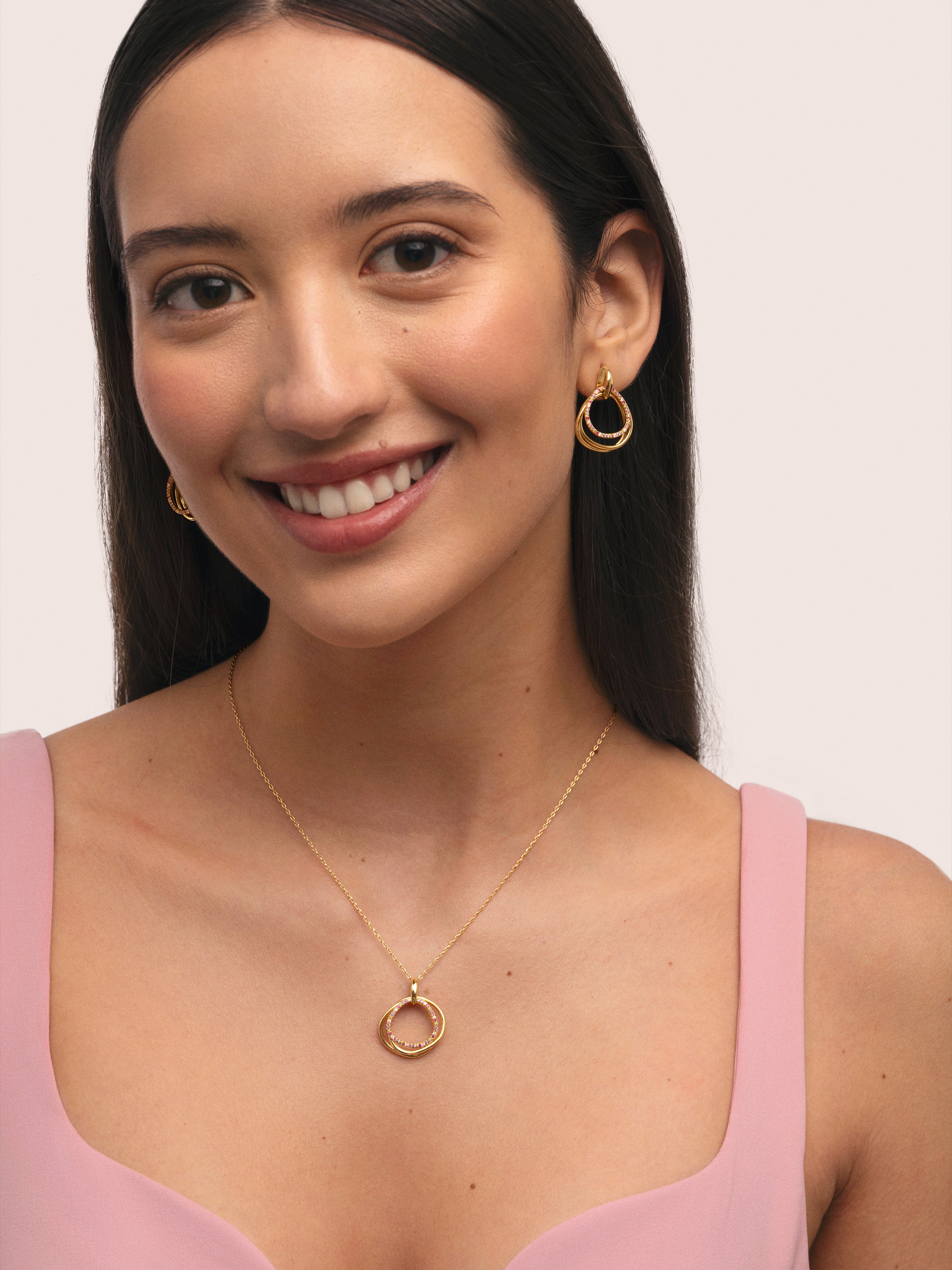 Oria Colors Gold Earrings