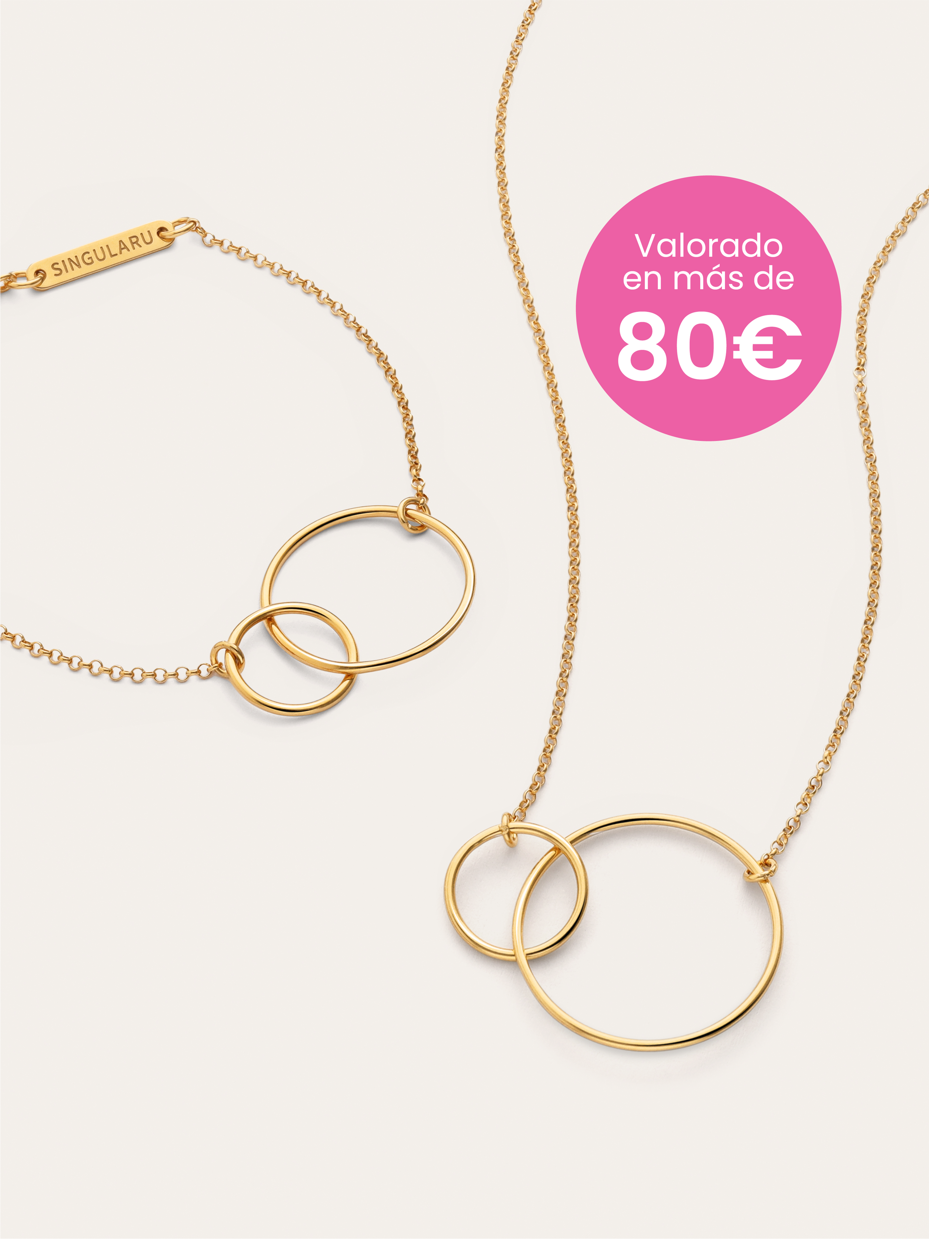 Pack Regalo Collar y Pulsera Sister Plata Baño Oro