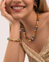 Pack Regalo Collar y Pulsera Bomb Acero Baño Oro