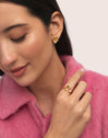 Zinnia Ring, vergoldet