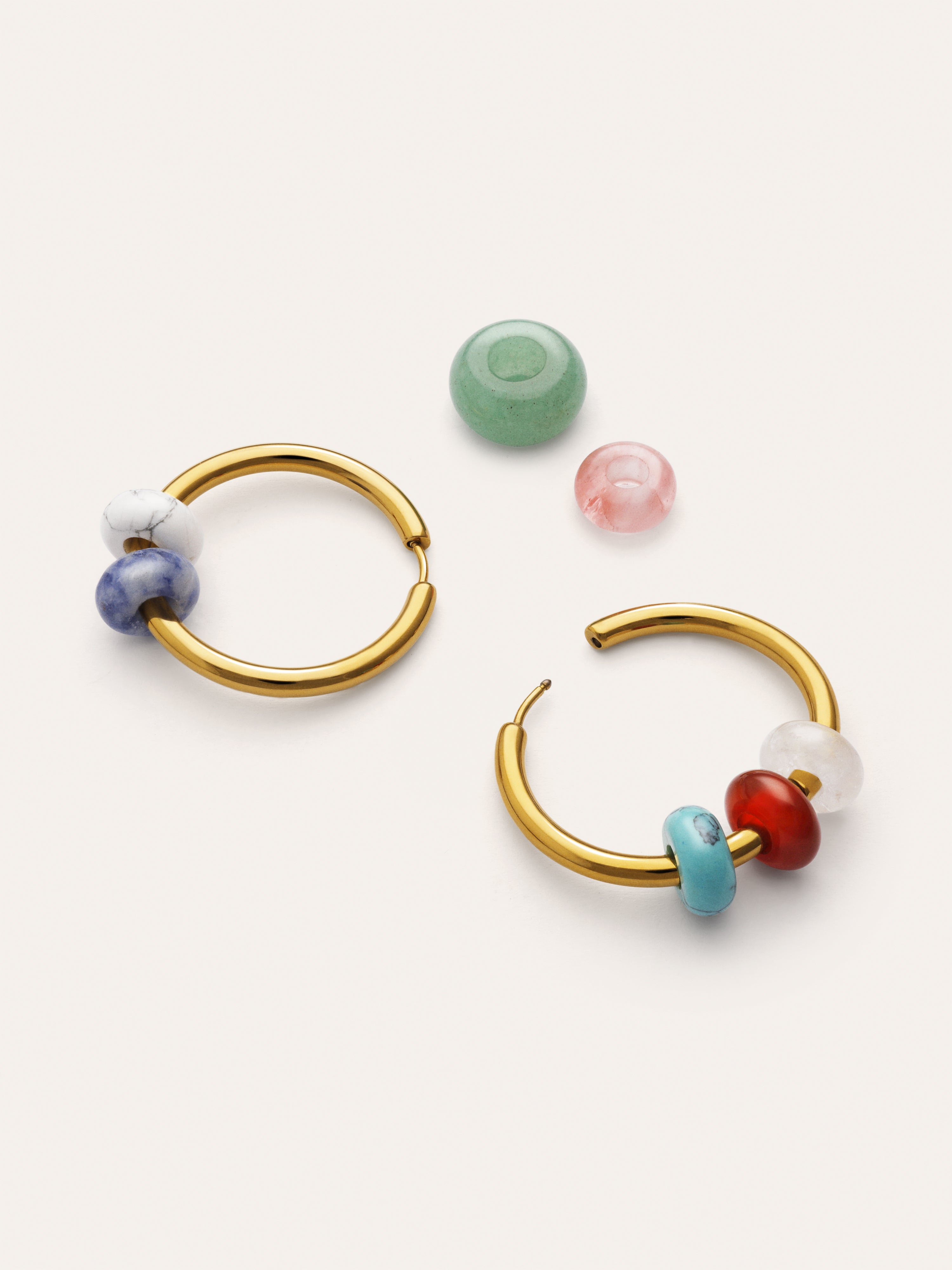 Pendientes Aro Carmen True Colors Acero Baño Oro