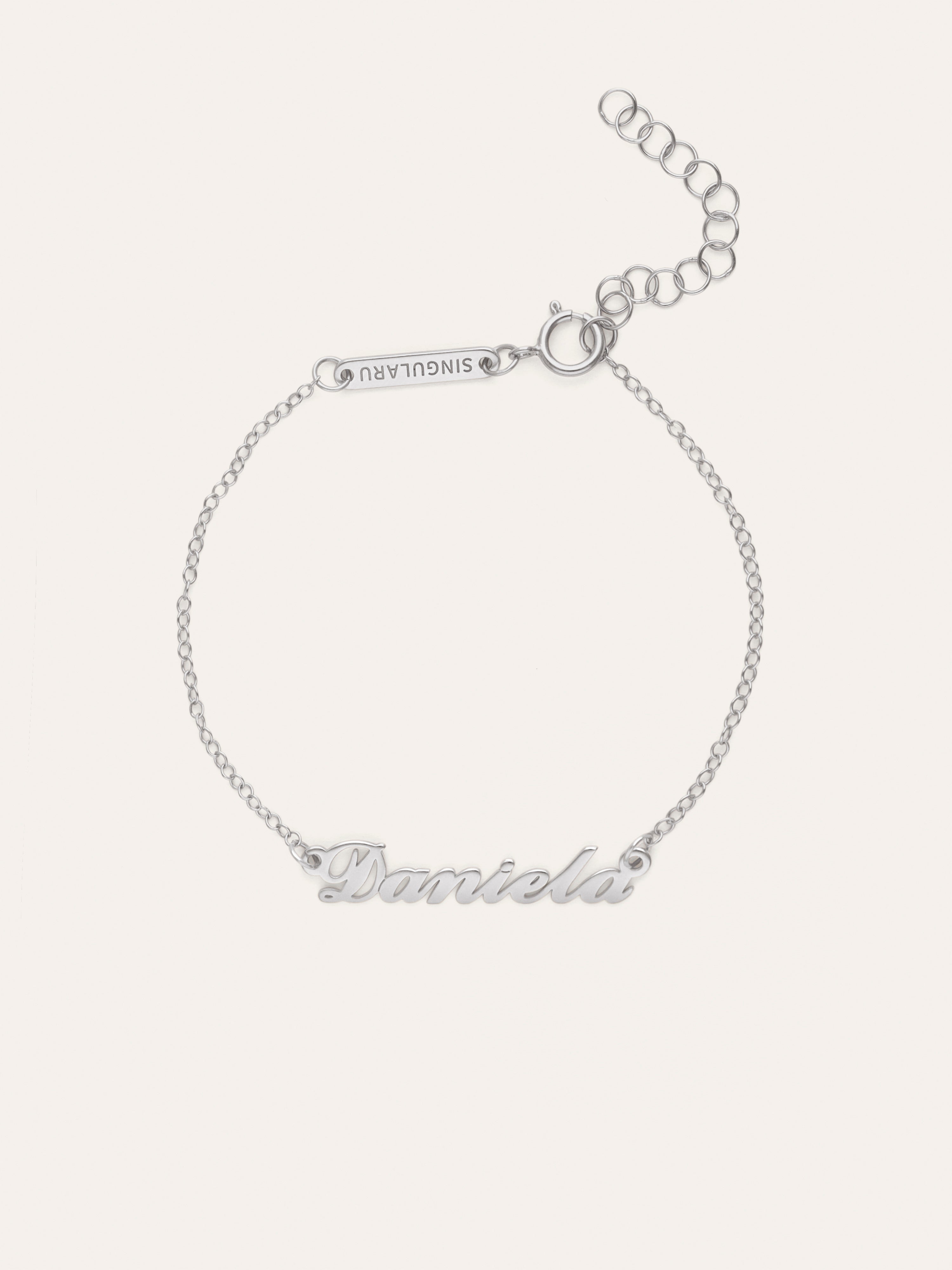 Pulsera Personalizada Carrie Plata