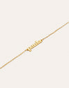 Pulsera Personalizada Monogram Plata Baño Oro