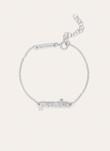 Monogram Personalisiertes Armband Silber