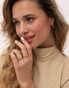 Pack 2 Anillos Nea Acero Baño Oro