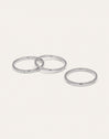 Pack 3 Anillos Palmar Spark Acero