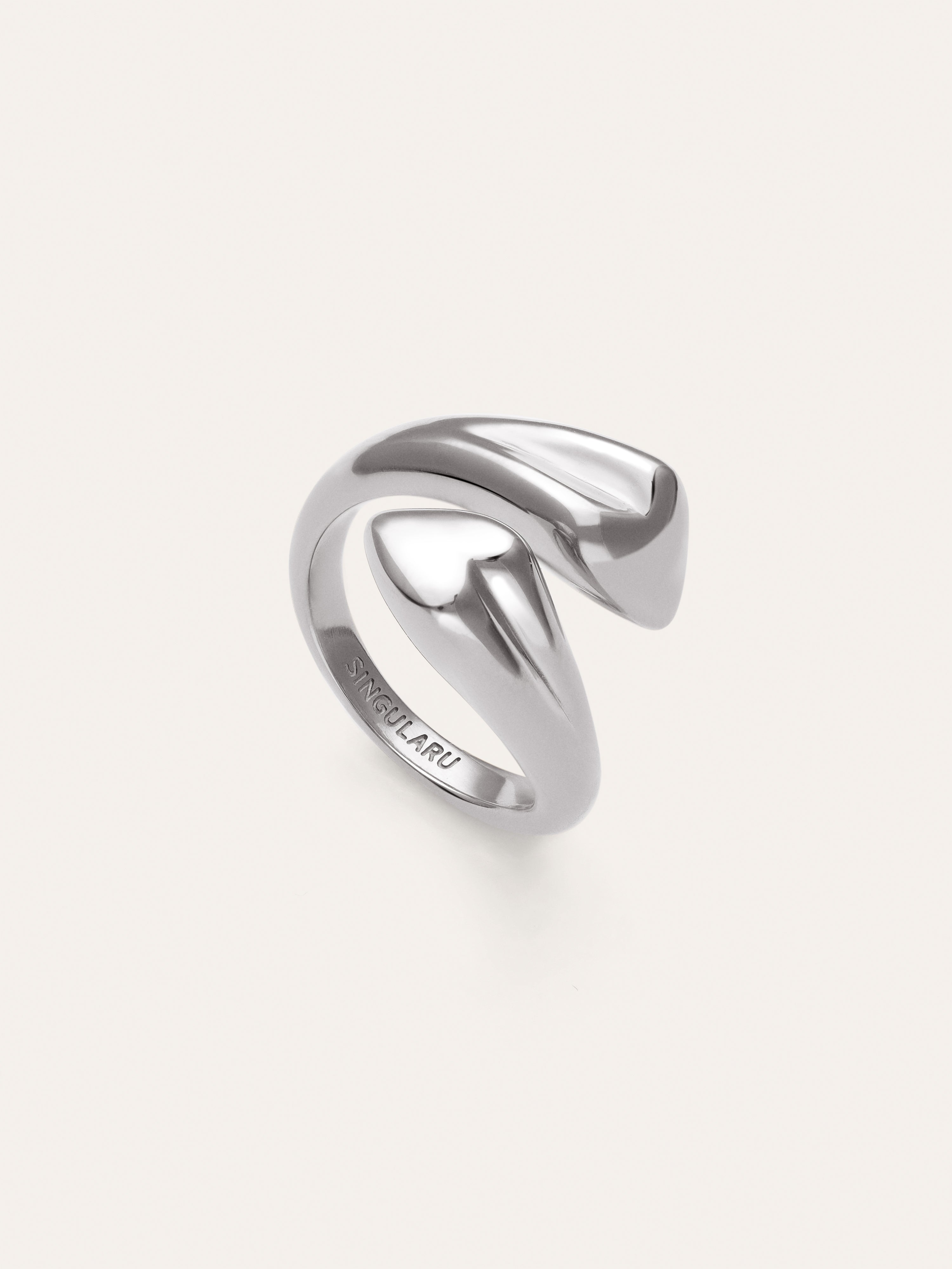 Anillo Abbraccio Amour Acero