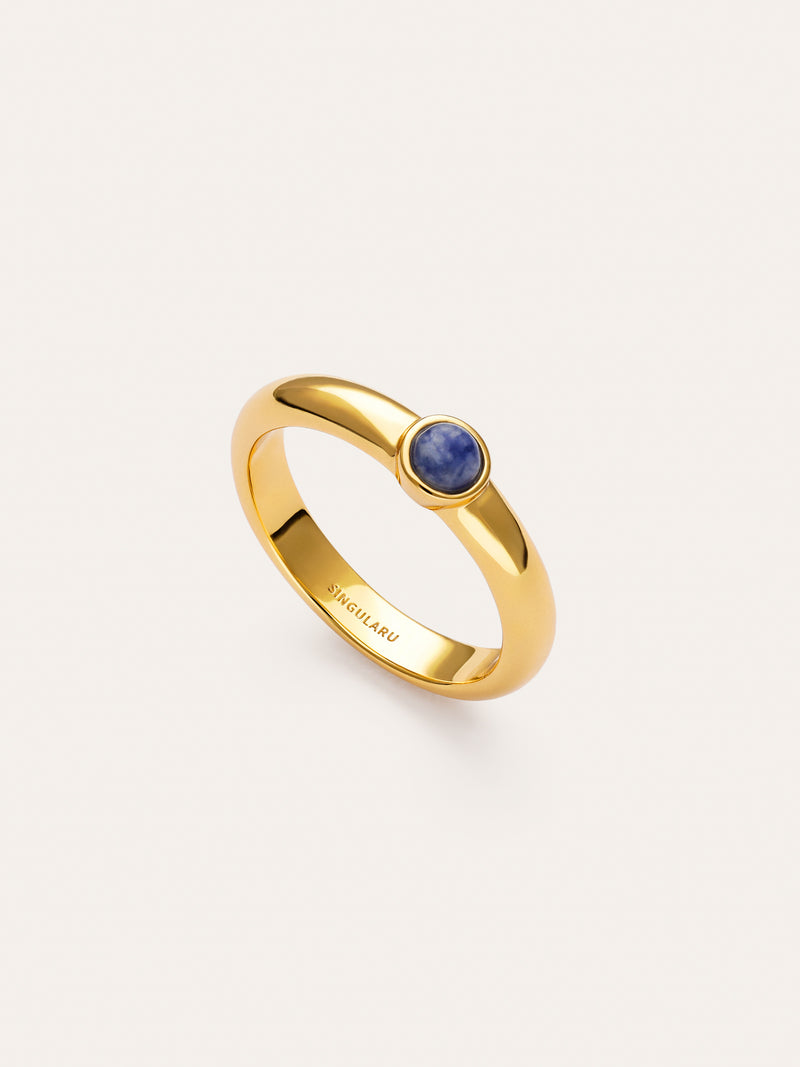 Anello Alma Cianite Placcato Oro