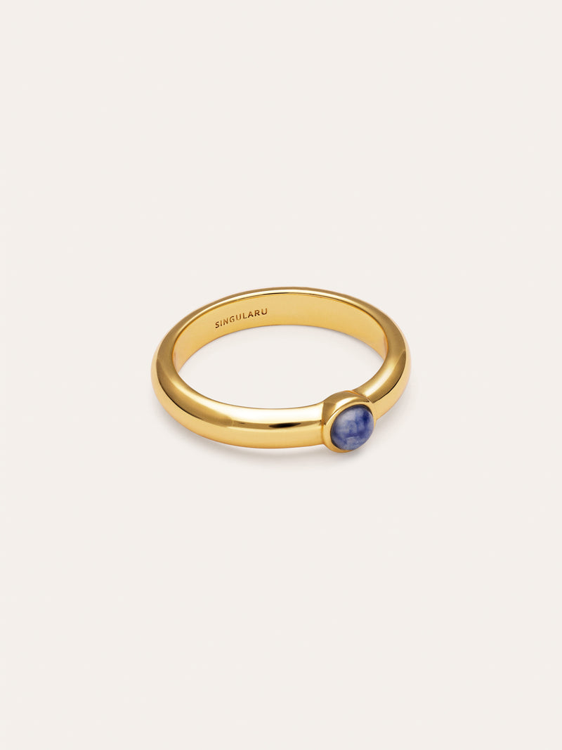 Anello Alma Cianite Placcato Oro