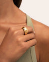 Anillo Bomb Color Stars Baño Oro