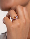 Anillo Buganvilla Baño Oro