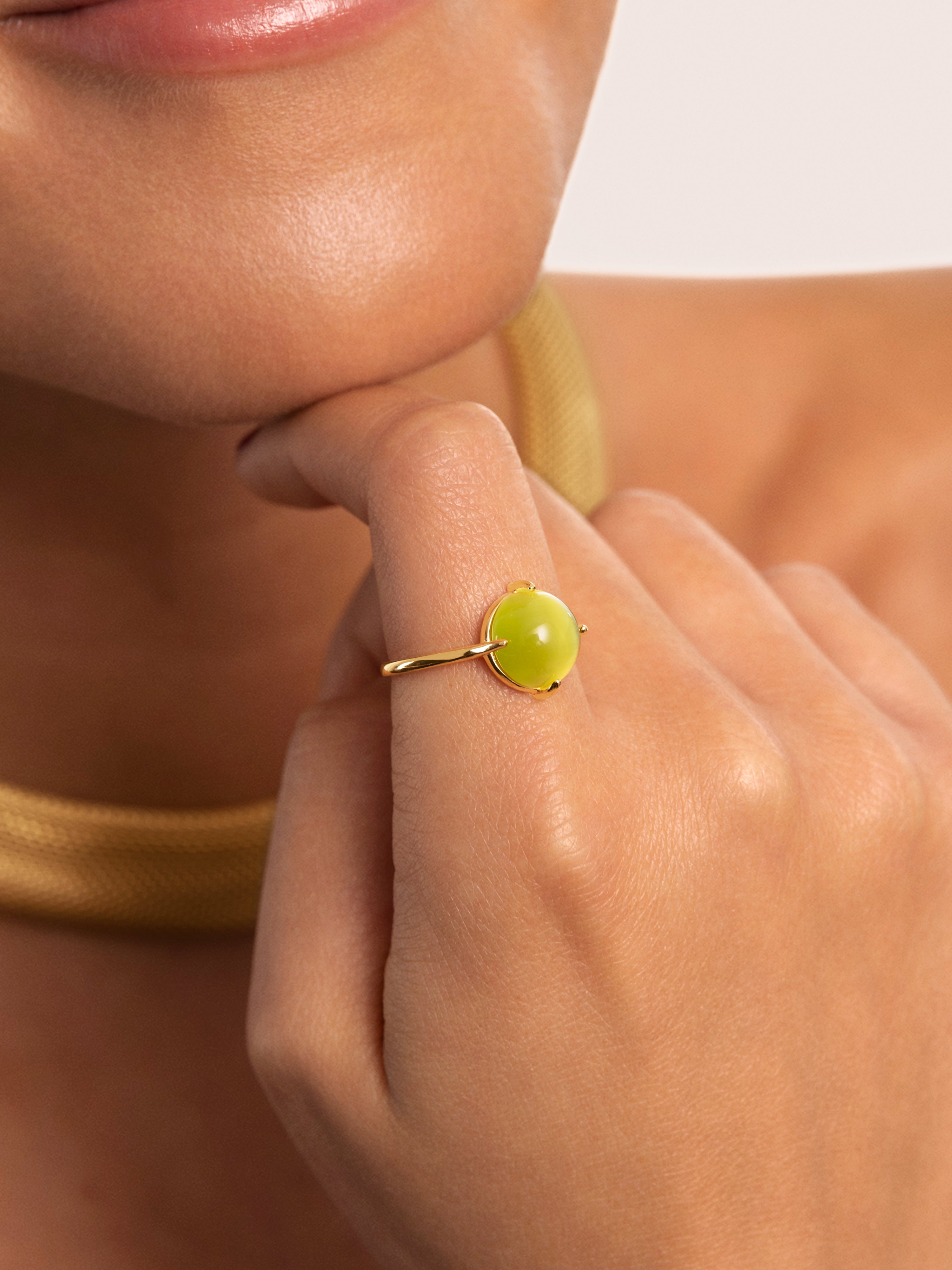 Celebrate Green Gold Ring