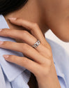 Anillo Chunky Eslabón Acero