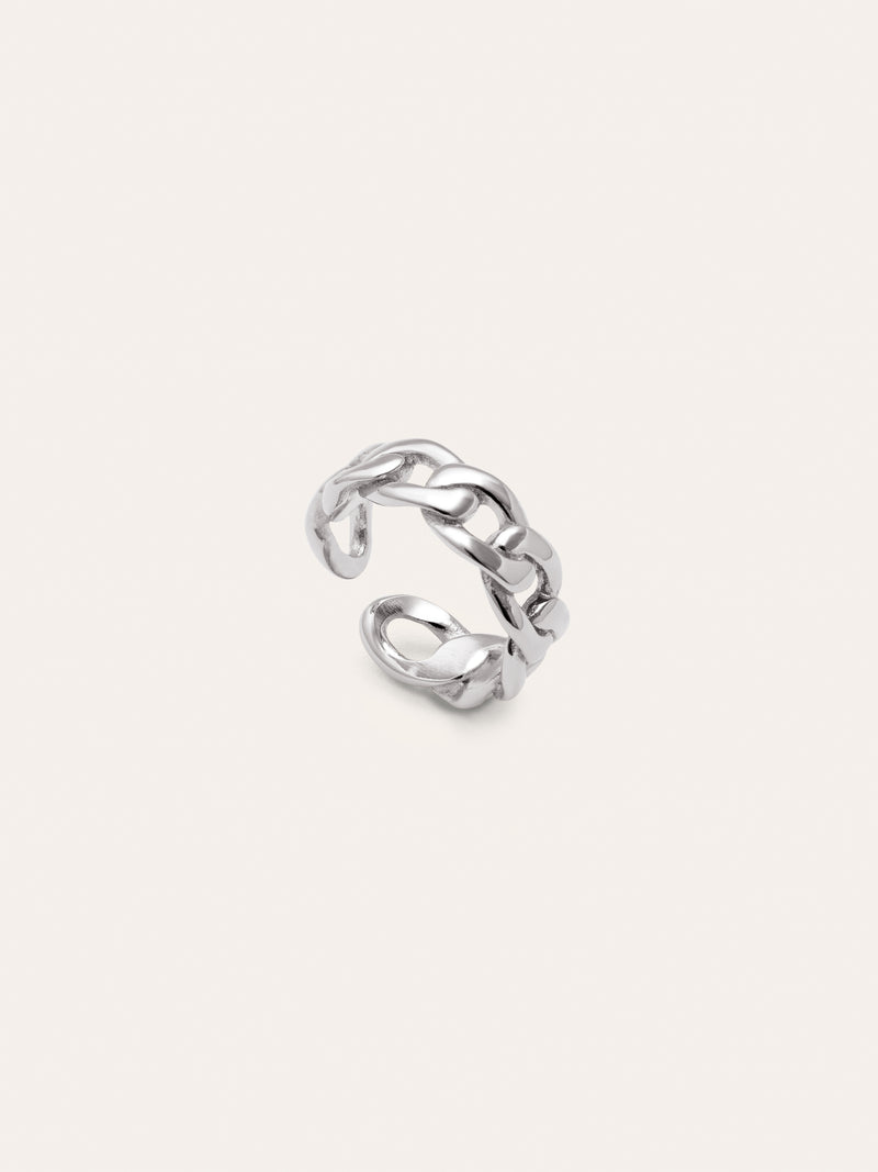 Anillo Chunky Eslabón Acero
