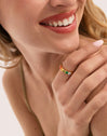 Anello Colorway Placcato Oro