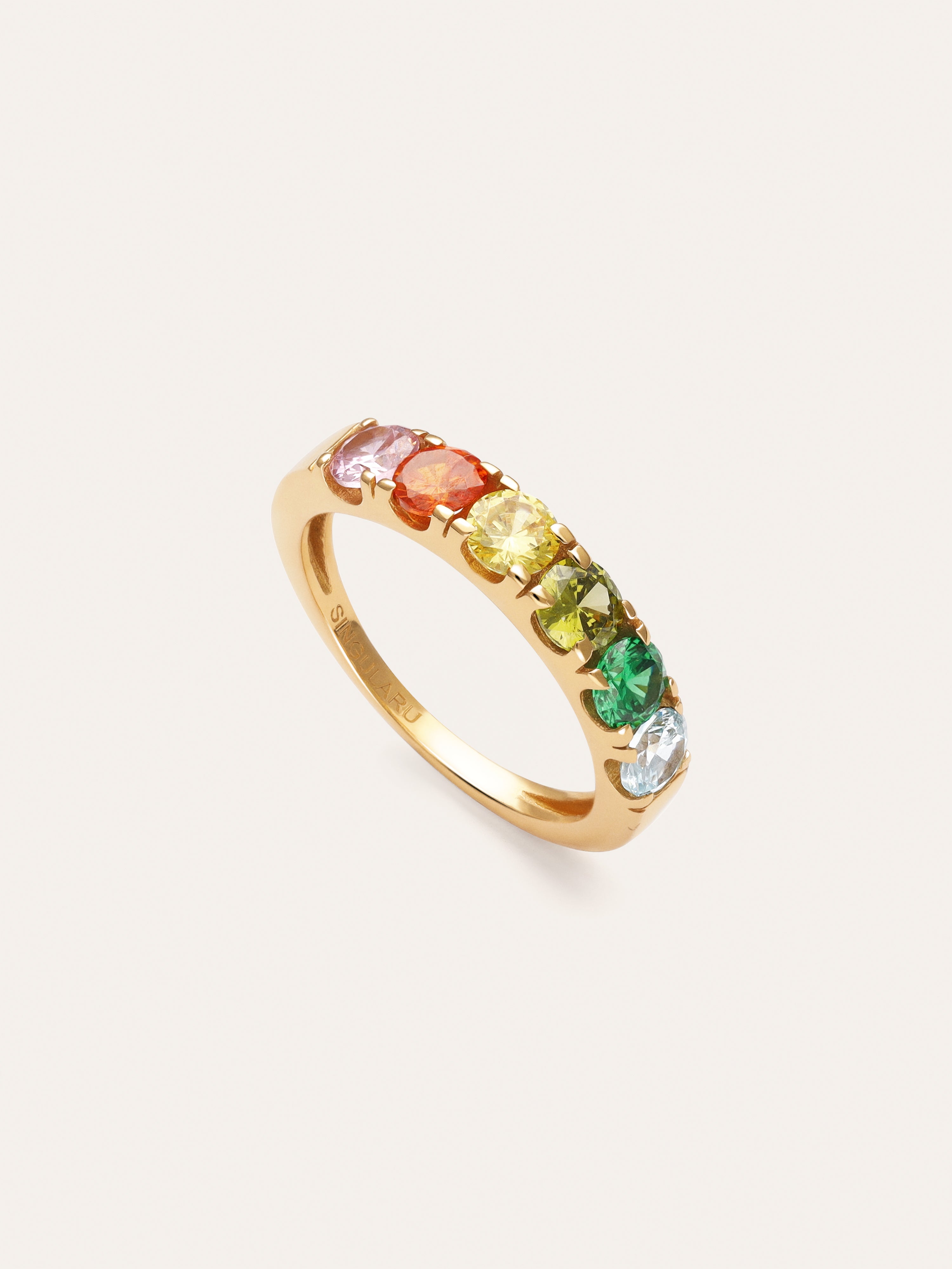 Anello Colorway Placcato Oro