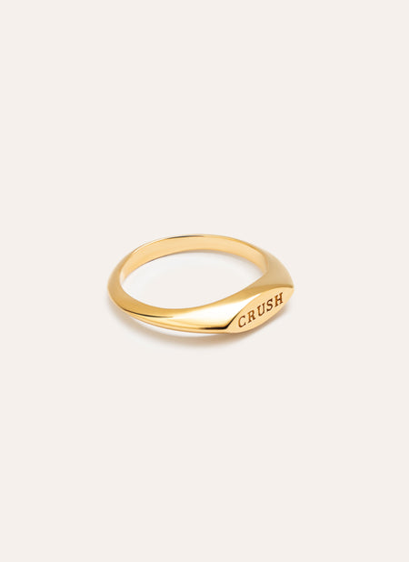 Anillo Crush Baño Oro