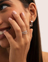 Anillo Doble Tressia Spark Acero