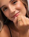 Bague Double Teresa Sparks Acier plaqué or - puesto en modelo