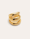 Dune Air Stainless Steel Gold Ring
