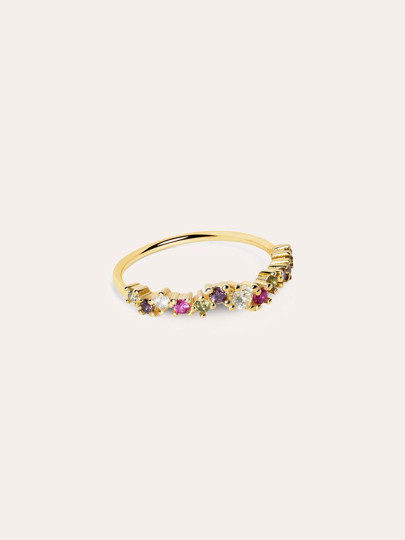 Estellar Colors Ring Silber, vergoldet