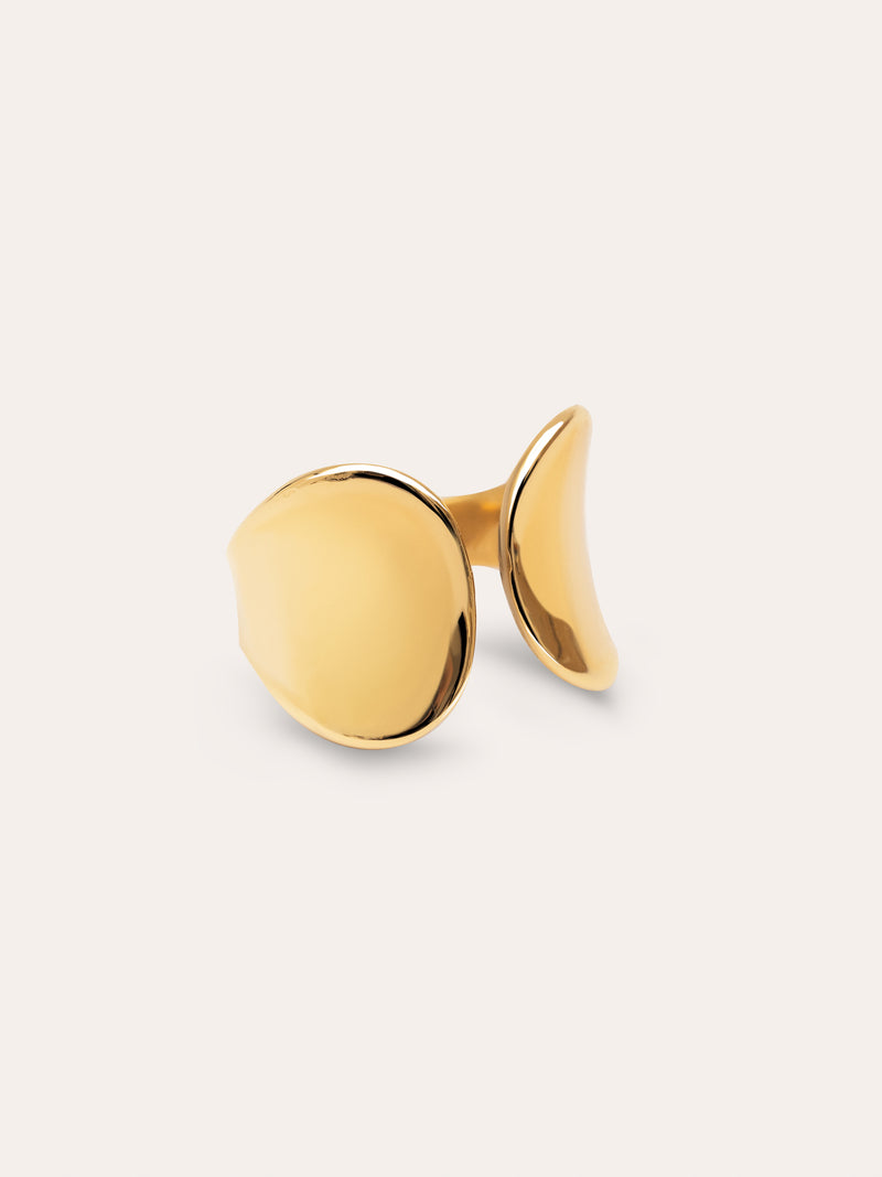 Bague Honey Acier Plaqué Or