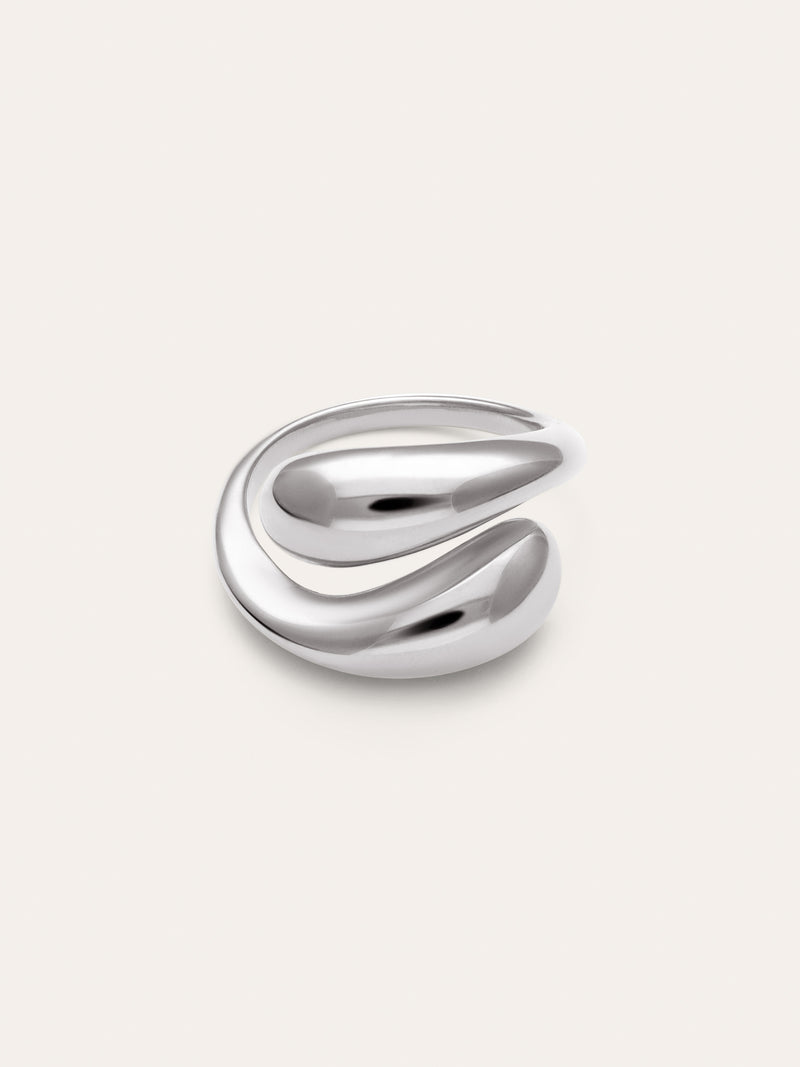 Anillo Maxi Abbraccio Acero