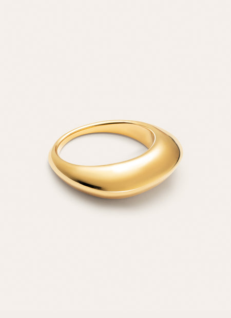 Maxi Mariana Stainless Steel Gold Ring 