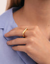 Anillo Mariana Acero Baño Oro