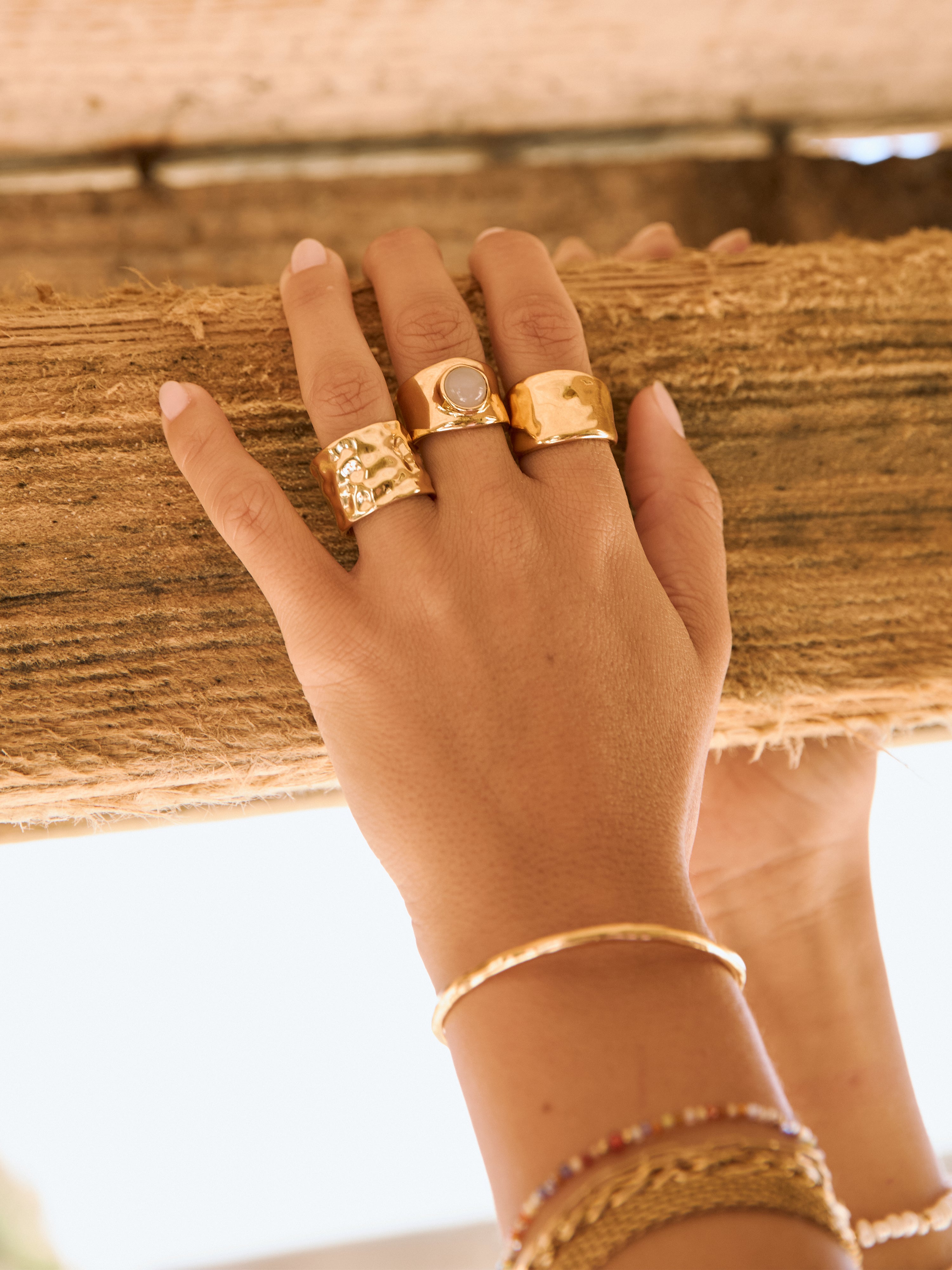 Marea L Gold Ring 