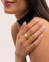 Anillo Maui Acero Baño Oro