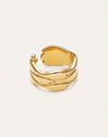 Anillo Maui Acero Baño Oro