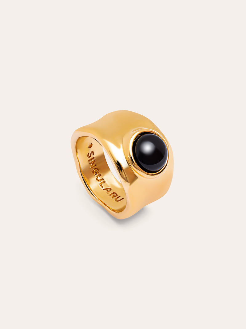 My Onyx Ring, vergoldet