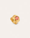 Anillo My Pink Stone Baño Oro