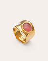 Imagen detalle de Ring My Pink Stone Edelstahl mit 18kt Goldbeschichtung