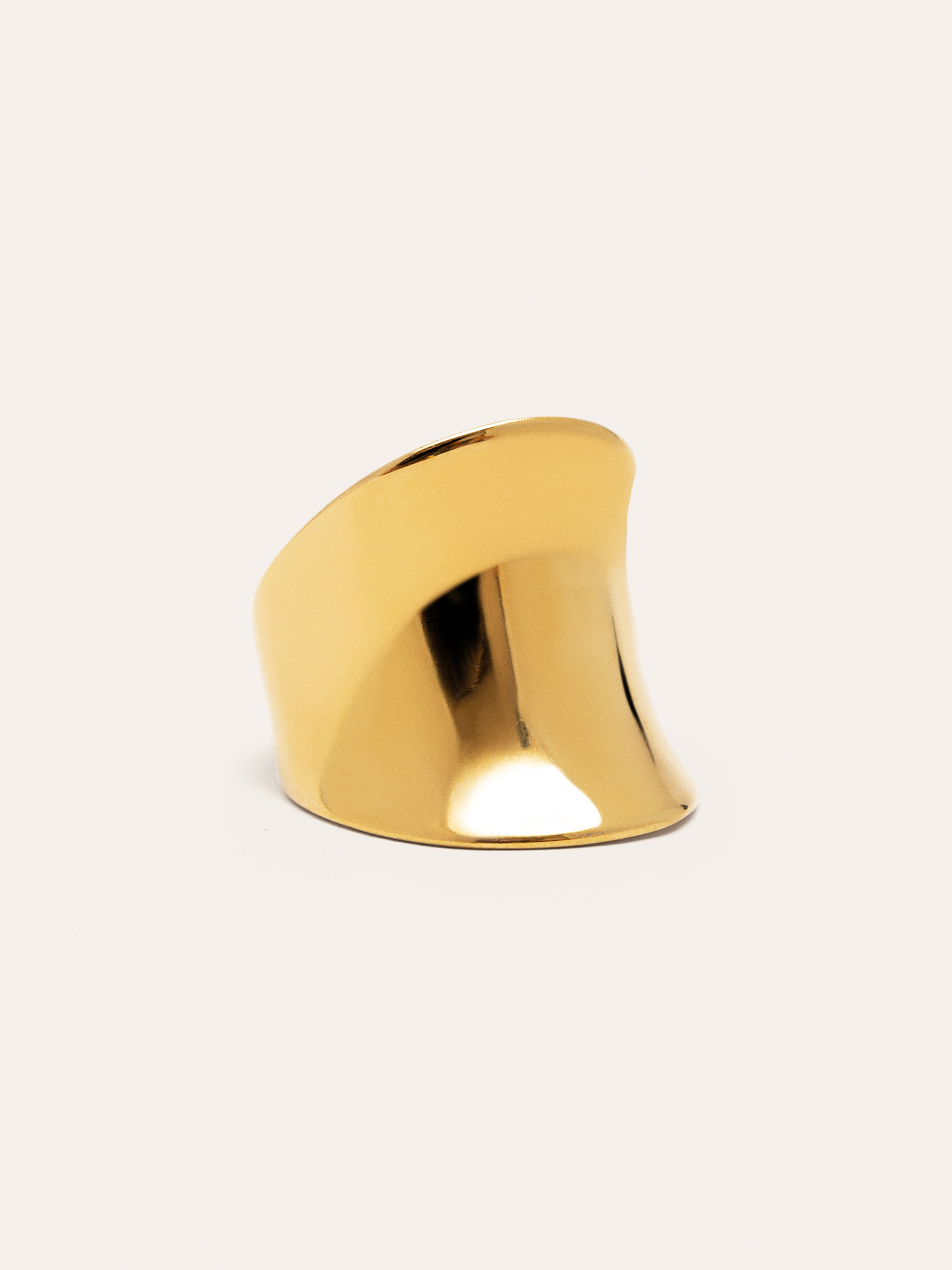 Anillo Odisea Acero Baño Oro