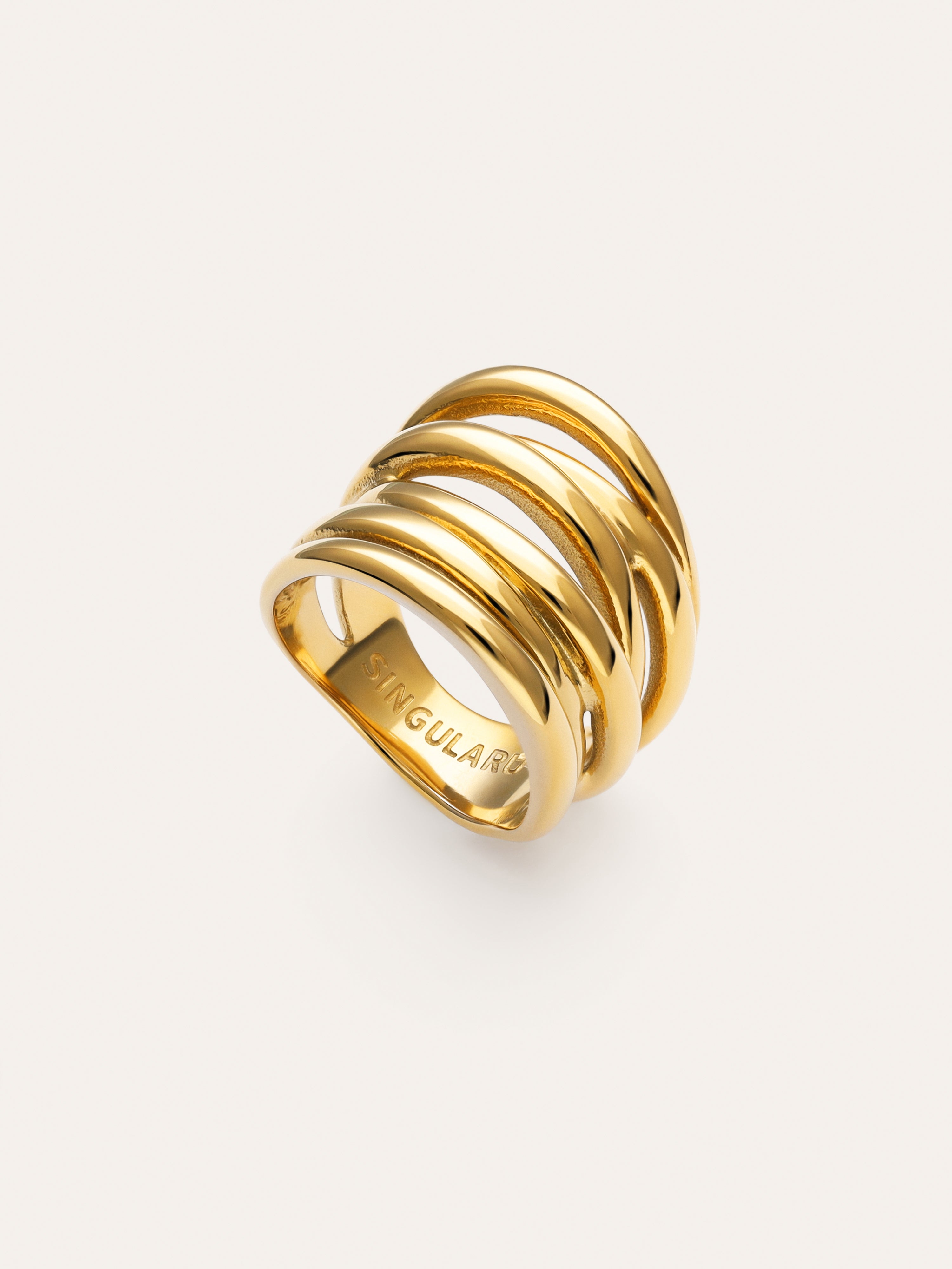 Ondina Ring Gold Plated Steel