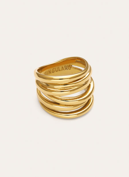Ondina Ring Gold Plated Steel
