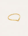 Peak Steel Ring, Gold-Plated