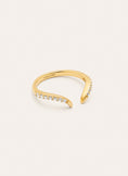 Anillo Peak Scarlett Spark Plata Baño Oro