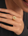 Mystic Snake Gold Ring 