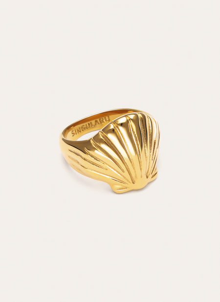 Bague Shelly Acier Plaqué Or