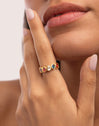 Ring Sirena Colors Edelstahl Vergoldet