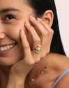 Anillo Snail Shell Baño Oro
