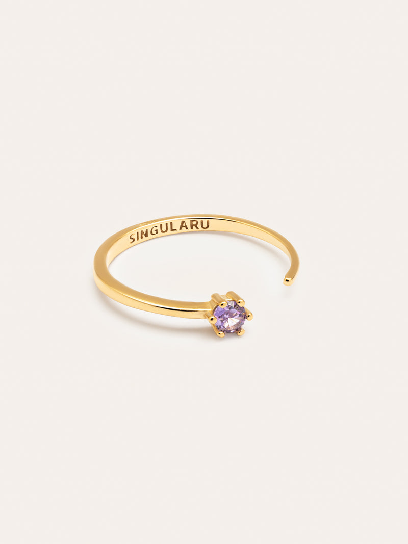 Anello Sophie Lavande placcato in oro