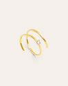 Imagen detalle de Bague Spiral Spark Plaqué Or