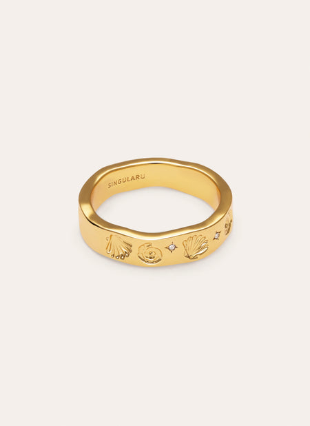 Bague Treasure Plaqué Or