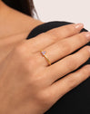 Anello Trebol Lavande placcato Oro